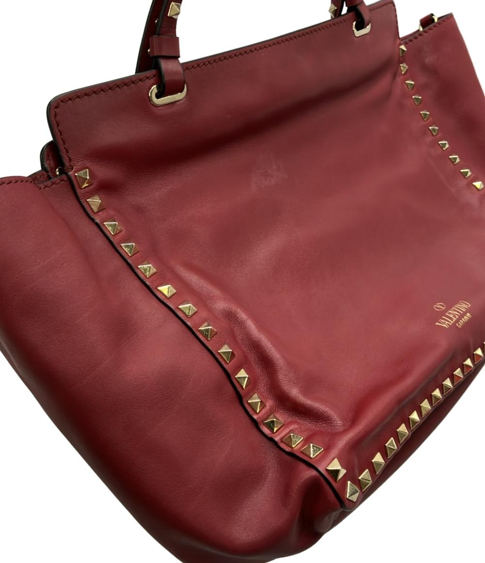 ヴァレンティノ 2WAY トートバッグ ショルダーバッグ 肩掛け ガラヴァーニ ロックスタッズ レディース VALENTINO