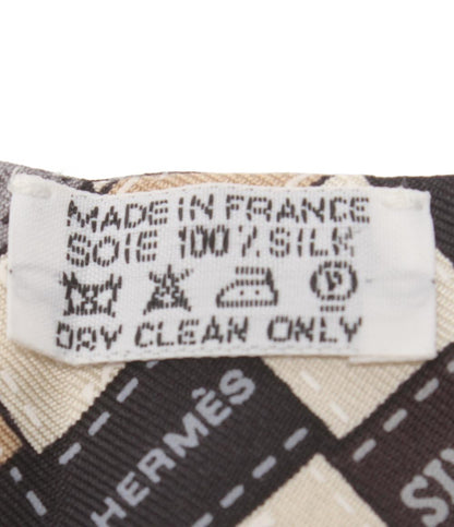 エルメス スカーフ ツイリー シルク100％ ボリュデュック チェック レディース HERMES