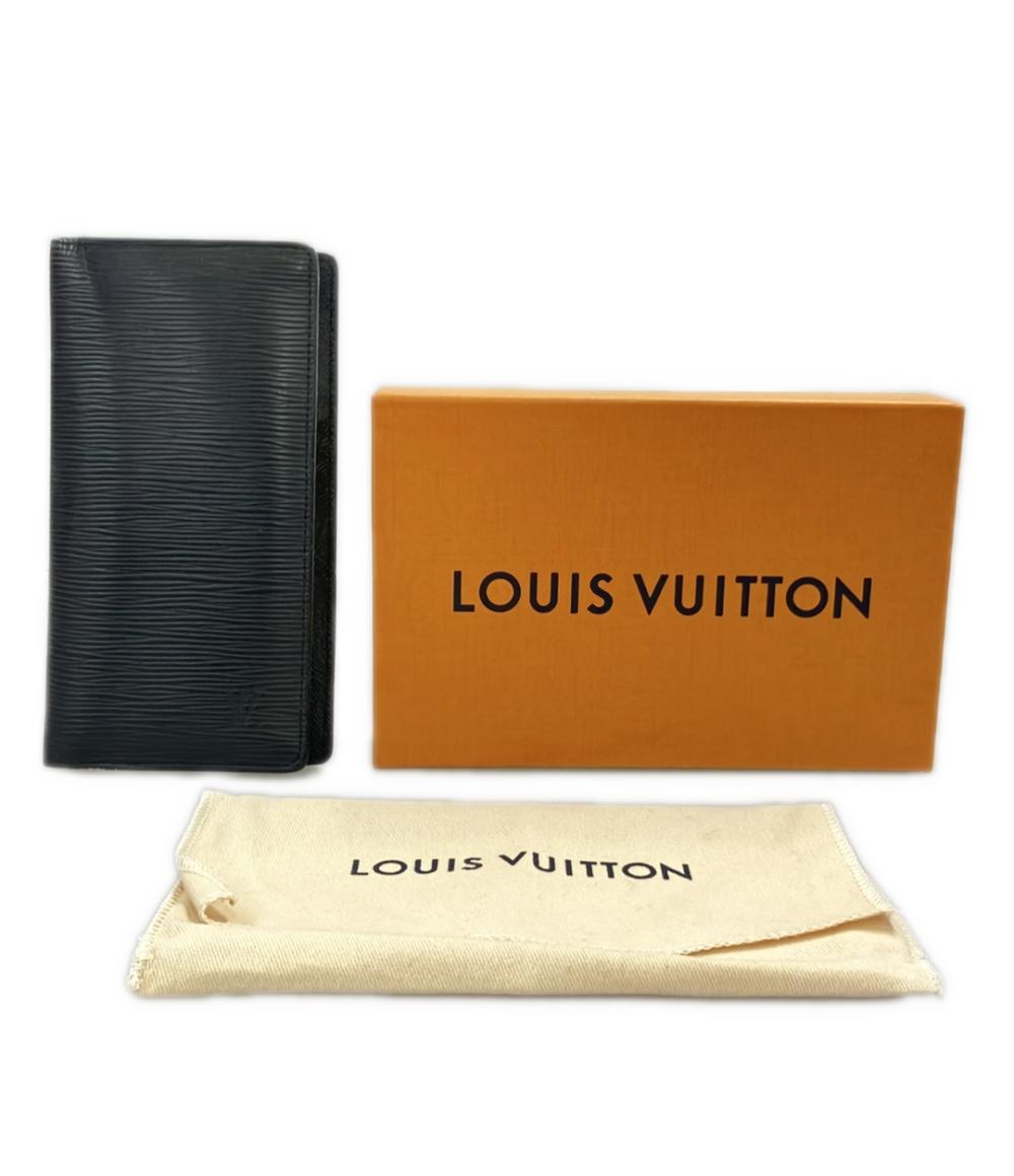 ルイ・ヴィトン 二つ折り長財布 イニシャル刻印あり ポルトフォイユブラザ エピ M60622 メンズ LOUIS VUITTON