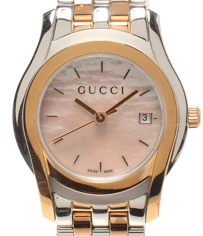 GUCCI 腕時計 クオーツ ピンク 5500L レディース グッチ