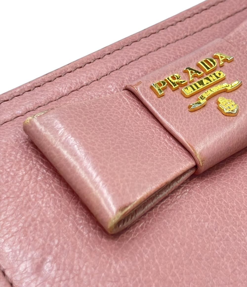 PRADA 二つ折り財布 リボン レディース プラダ