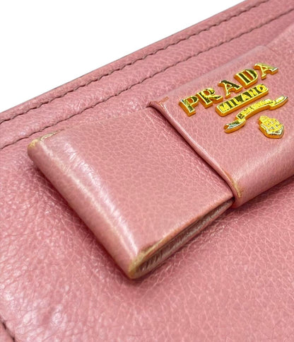 PRADA 二つ折り財布 リボン レディース プラダ