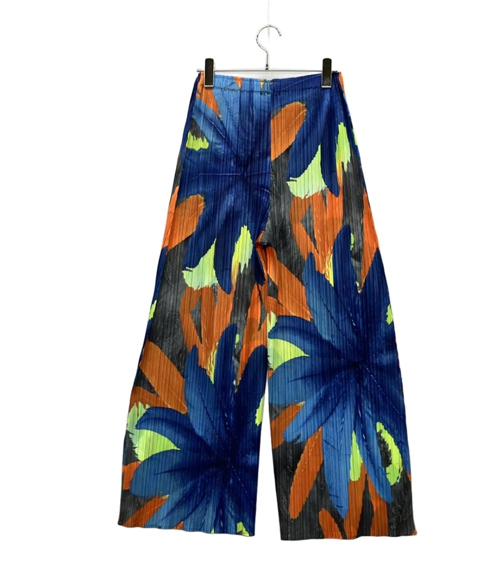 美品 PLEATS PLEASE プリーツワイドパンツ 2025 CARNIVAL PP53JF715 レディース SIZE 4 (XL) プリーツプリーズ