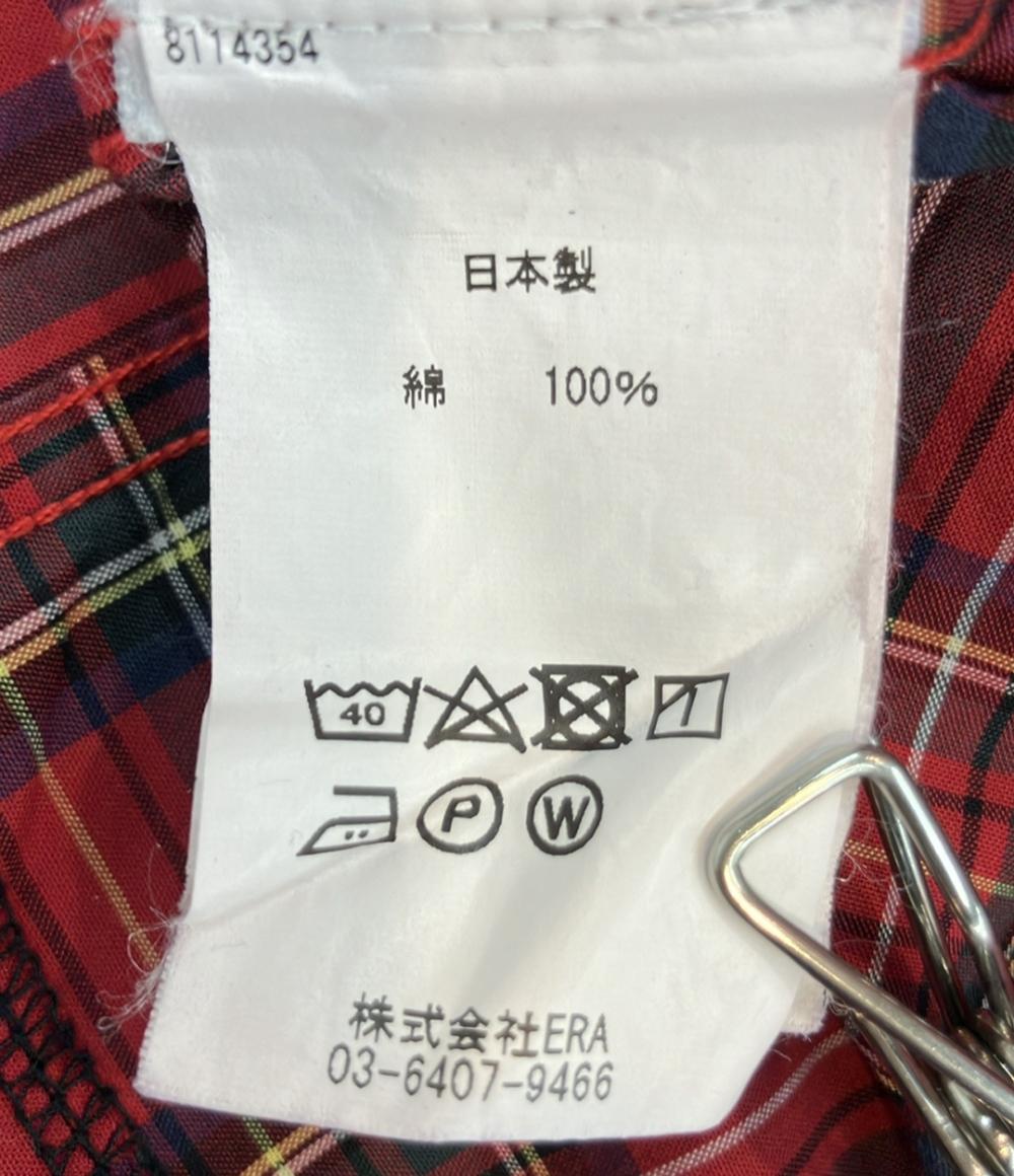 FRED PERRY 77Circa 長袖シャツ 77circaコラボ  タータンチェック柄 再構築 カプセルコレクション メンズ SIZE 38 (S) フレッドペリー ナナナナサーカ