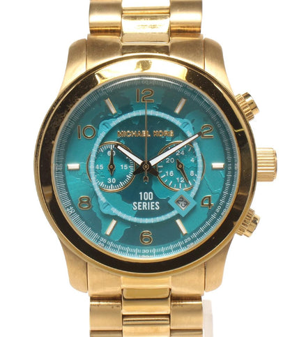 MICHAEL KORS 腕時計 Hunger Stop ハンガーストップ クオーツ グリーン系 MK-8315 メンズ マイケルコース