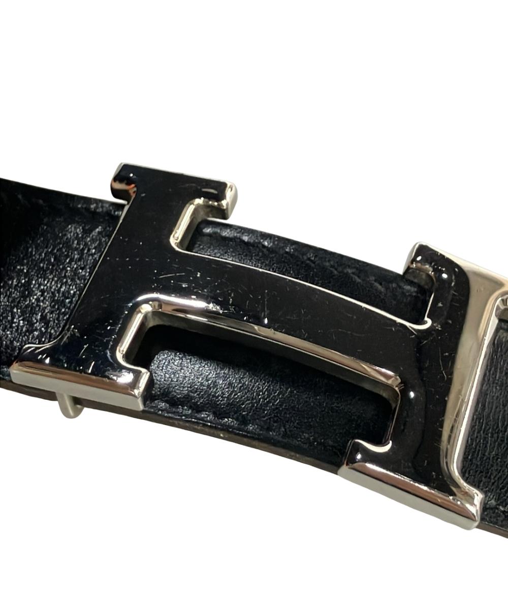 エルメス ベルト シルバー金具 Hバックル コンスタンス メンズ HERMES