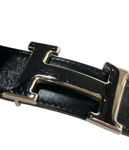 エルメス ベルト シルバー金具 Hバックル コンスタンス メンズ HERMES