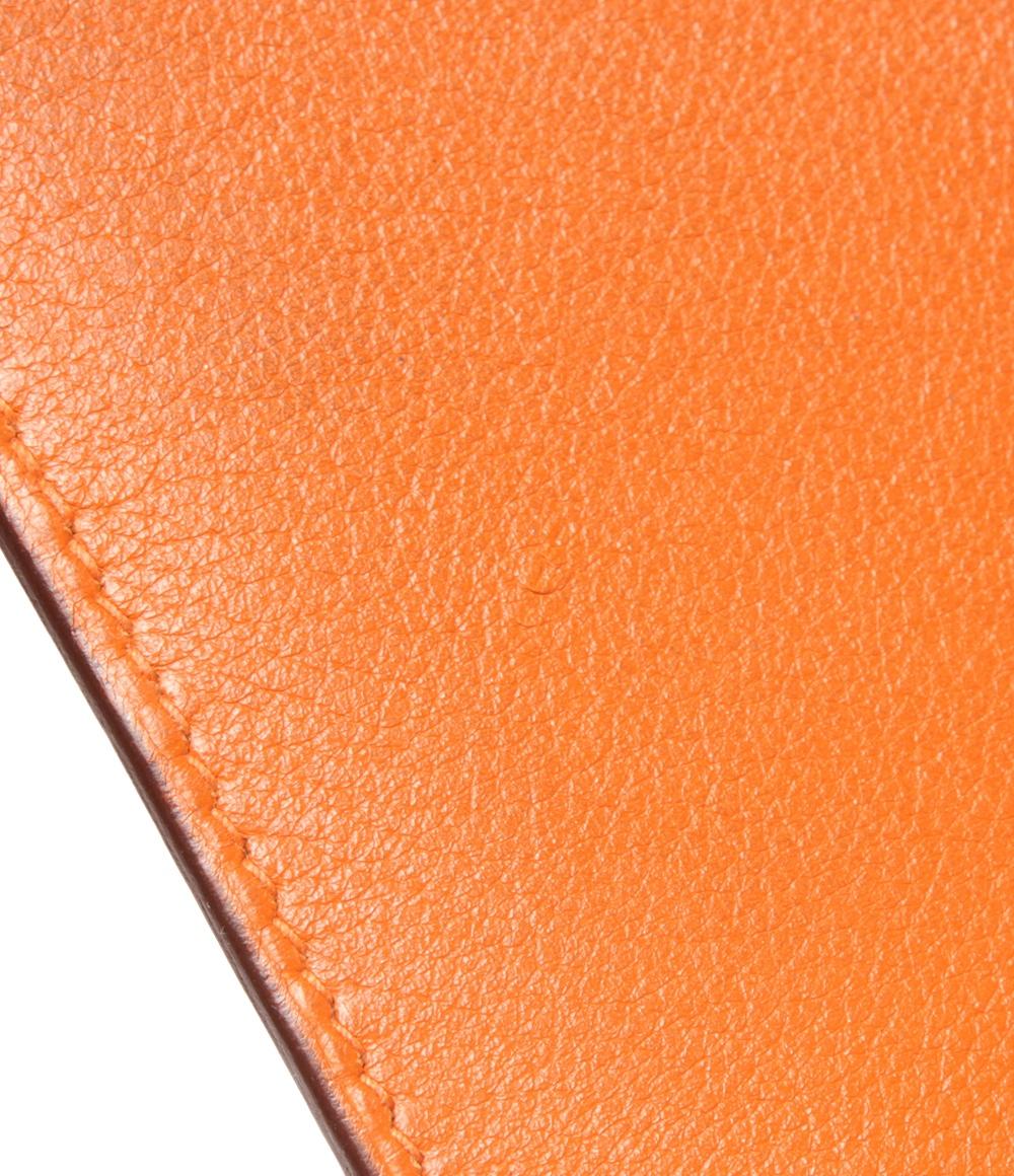 HERMES 手帳カバー □J刻印 シルバー金具 アジェンダPM レディース メンズ エルメス
