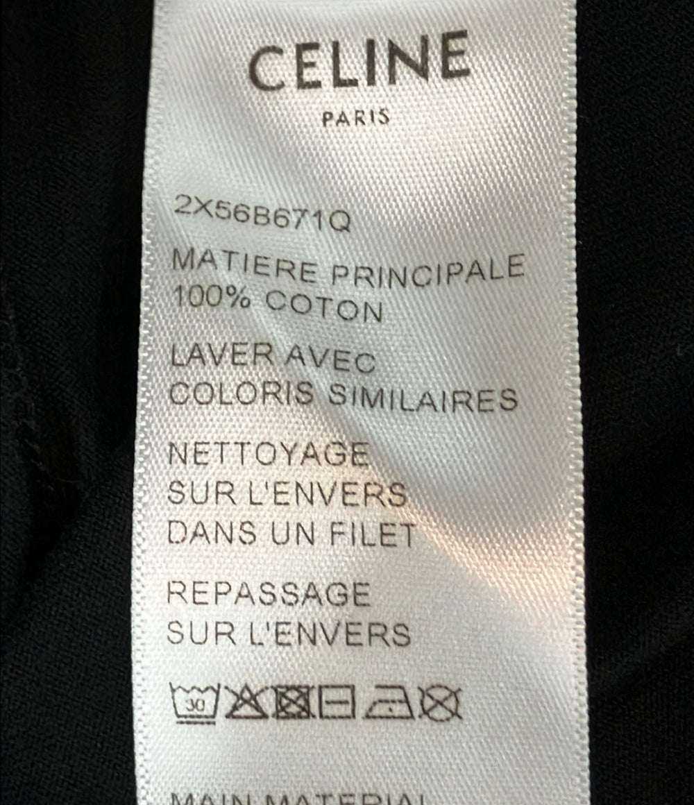 CELINE 半袖Ｔシャツ トリオンフ ロゴ ルーズ Tシャツ  コットンジャージー 2X568671Q メンズ SIZE M セリーヌ