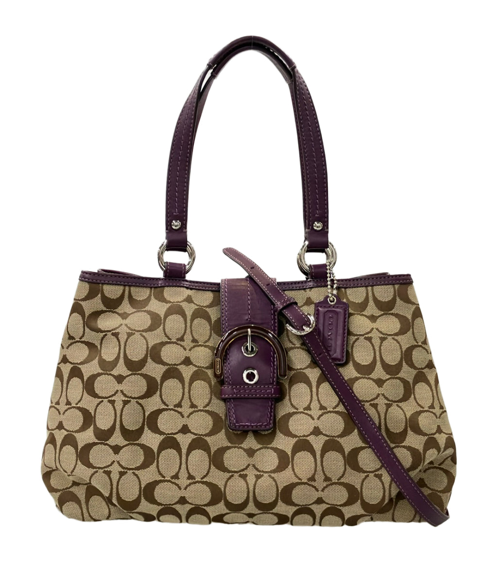 COACH 2way トートバッグ ショルダーバッグ 斜め掛け シグネチャー F17402 レディース コーチ