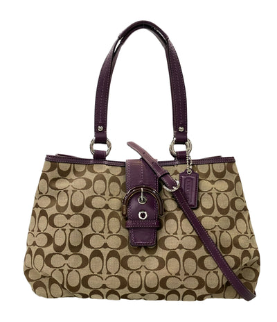 COACH 2way トートバッグ ショルダーバッグ 斜め掛け シグネチャー F17402 レディース コーチ