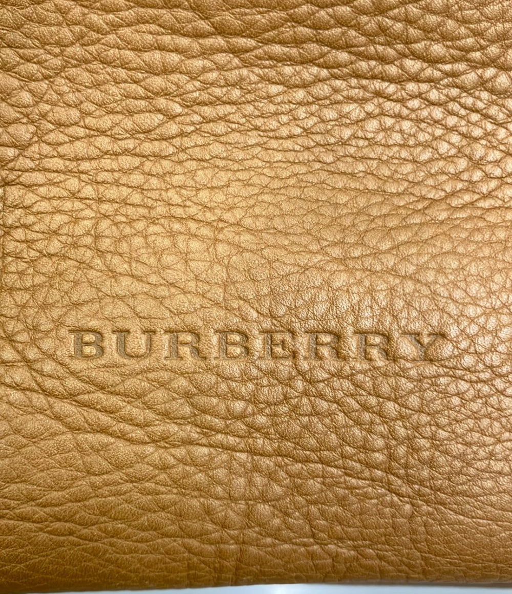 BURBERRY ショルダーバッグ バケットバッグ 肩掛け レザー レディース バーバリー