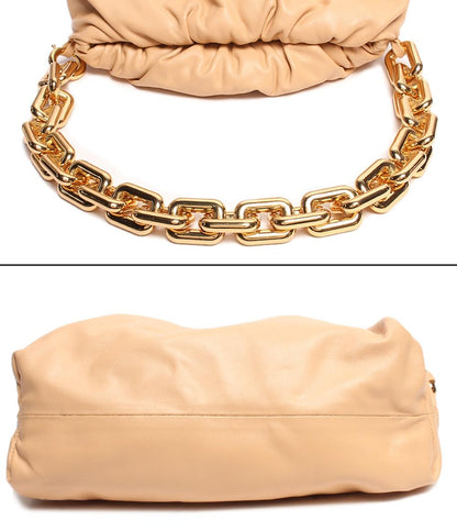 BOTTEGA VENETA チェーンショルダーバッグ ボディバッグ レザー ゴールド金具 がま口 ザ チェーン ポーチ 690831V1BW0 2700 レディース