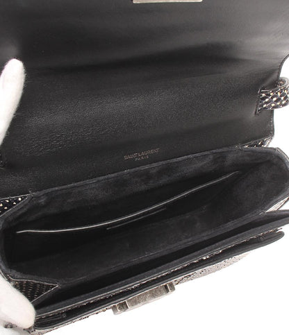 SAINT LAURENT 2way ハンドバッグ ショルダーバッグ 斜め掛け ベルシャス パイソン 482051 レディース サンローラン