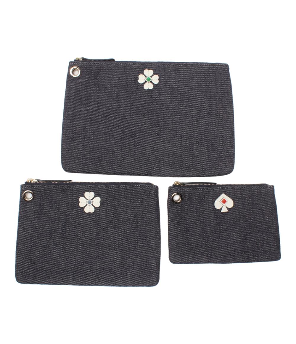 美品 Kate Spade ポーチ ３連 セット レディース ケイトスペード