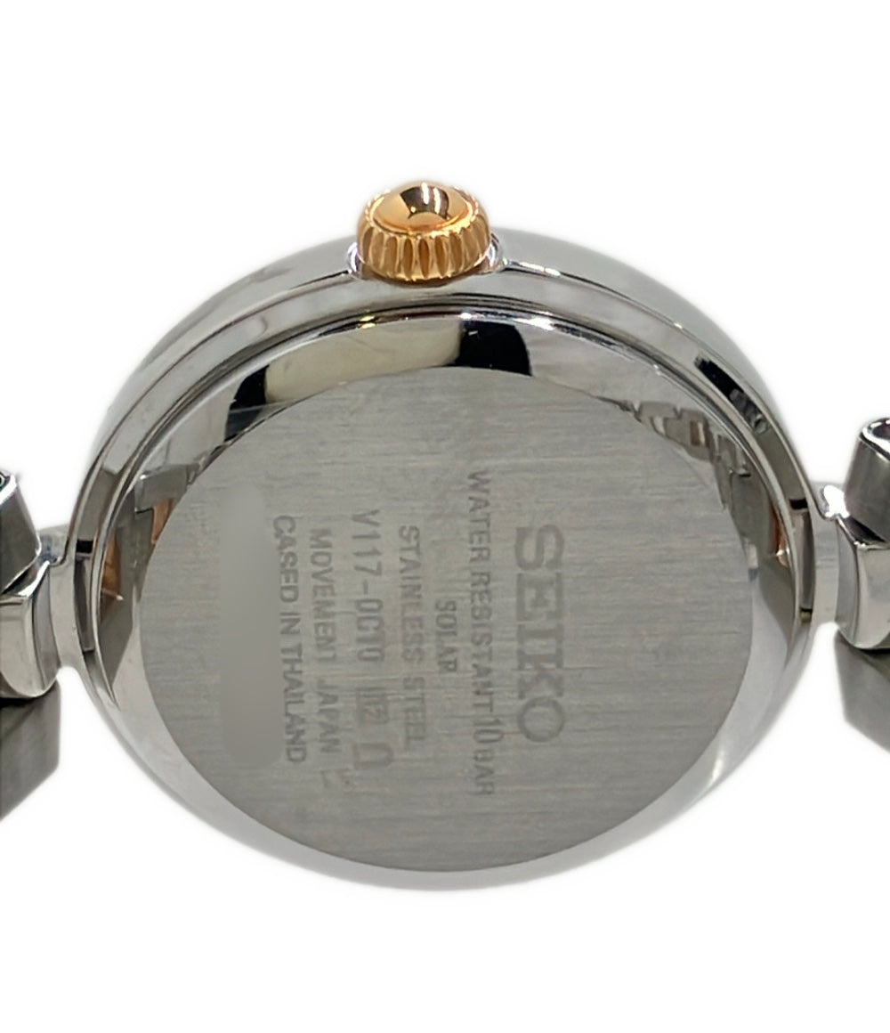 SEIKO 腕時計 ソーラー ピンク V117-0CT0 レディース セイコー