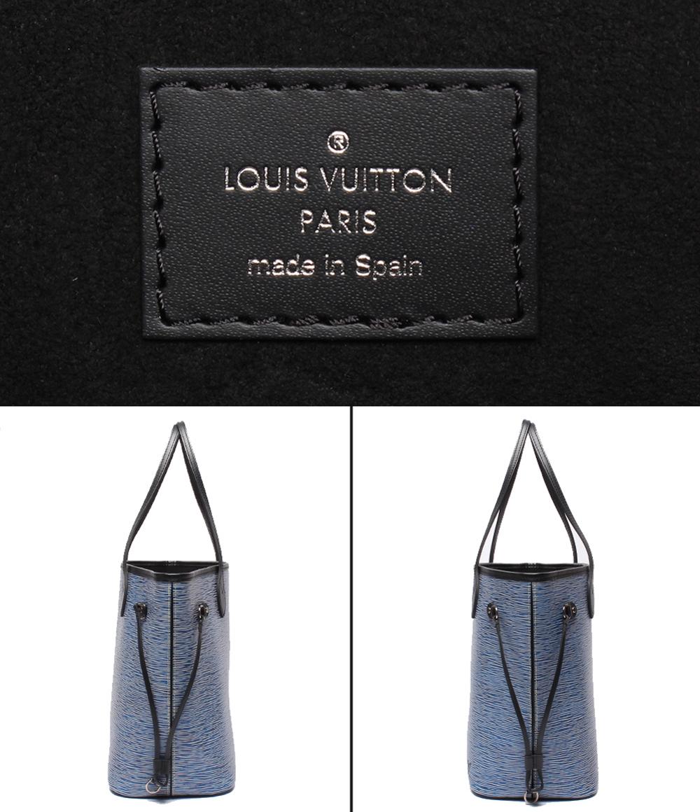 美品 LOUIS VUITTON トートバッグ 肩掛け ネヴァーフル MM エピ デニム M51053 レディース メンズ ルイ・ヴィトン