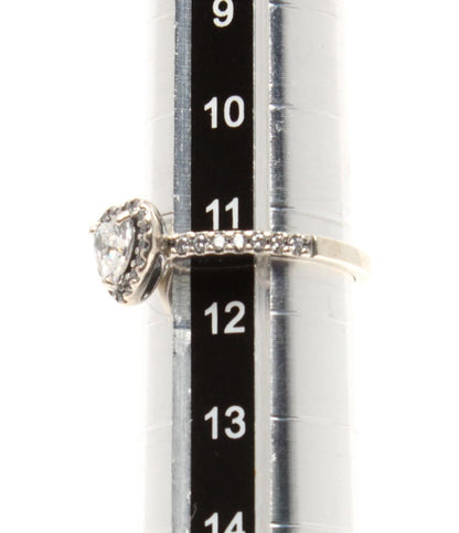 美品 PANDORA リング 指輪 SV925 ハートモチーフ レディース SIZE 11号 パンドラ