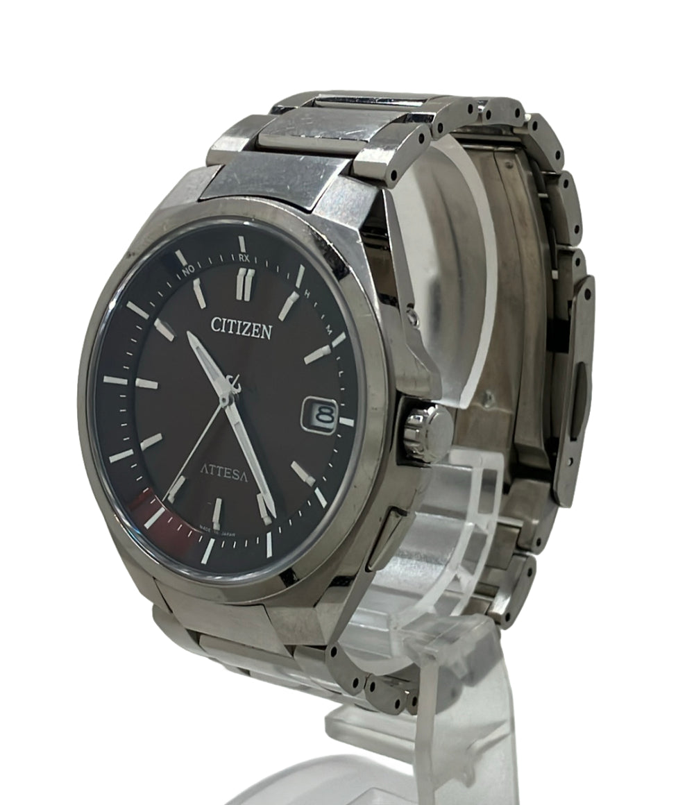 CITIZEN 腕時計 アテッサ 電波ソーラー ソーラー ブラウン H110-T016308 メンズ シチズン