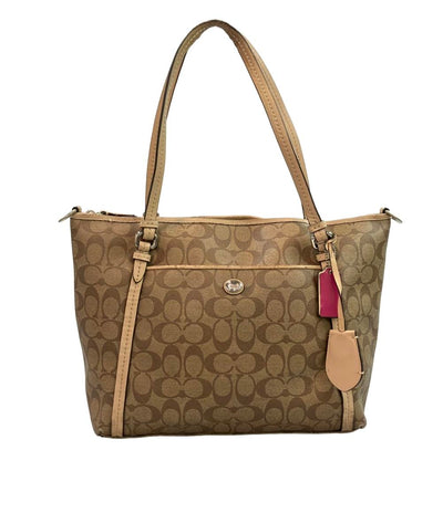 COACH トートバッグ 肩掛け シグネチャー レディース コーチ