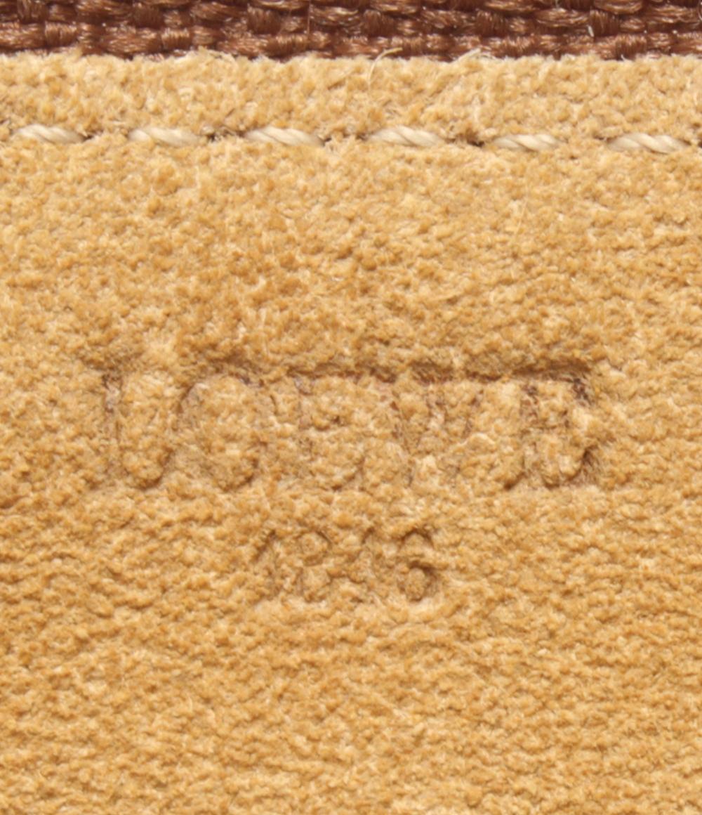 美品 ロエベ アナグラム スウェード ポーチ ユニセックス LOEWE