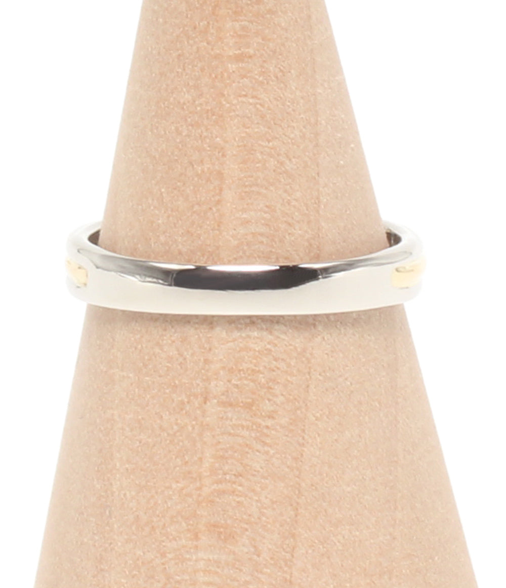 美品 NINA RICCI リング 指輪 K18 Pt900 ダイヤ 0.25ct レディース SIZE 9号 ニナリッチ