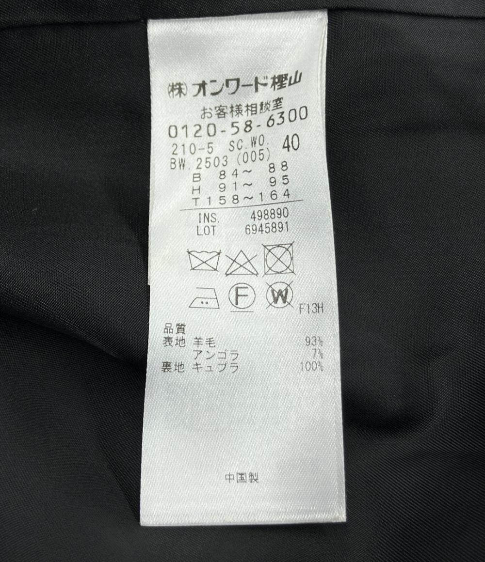 エム ノーカラーコート レディース SIZE 40 (L) m