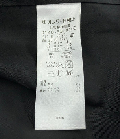 エム ノーカラーコート レディース SIZE 40 (L) m