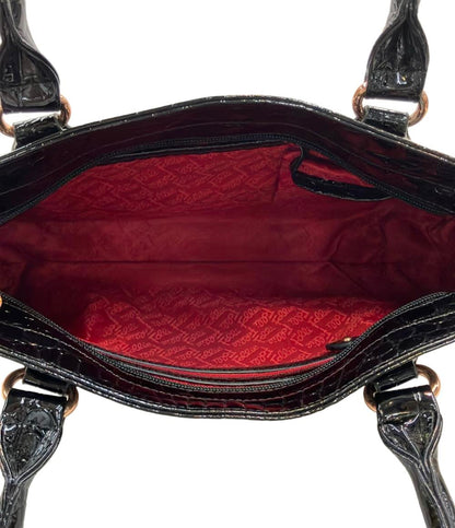 フォリフォリ ハンドバッグ クロコ型押し レディース Folli Follie