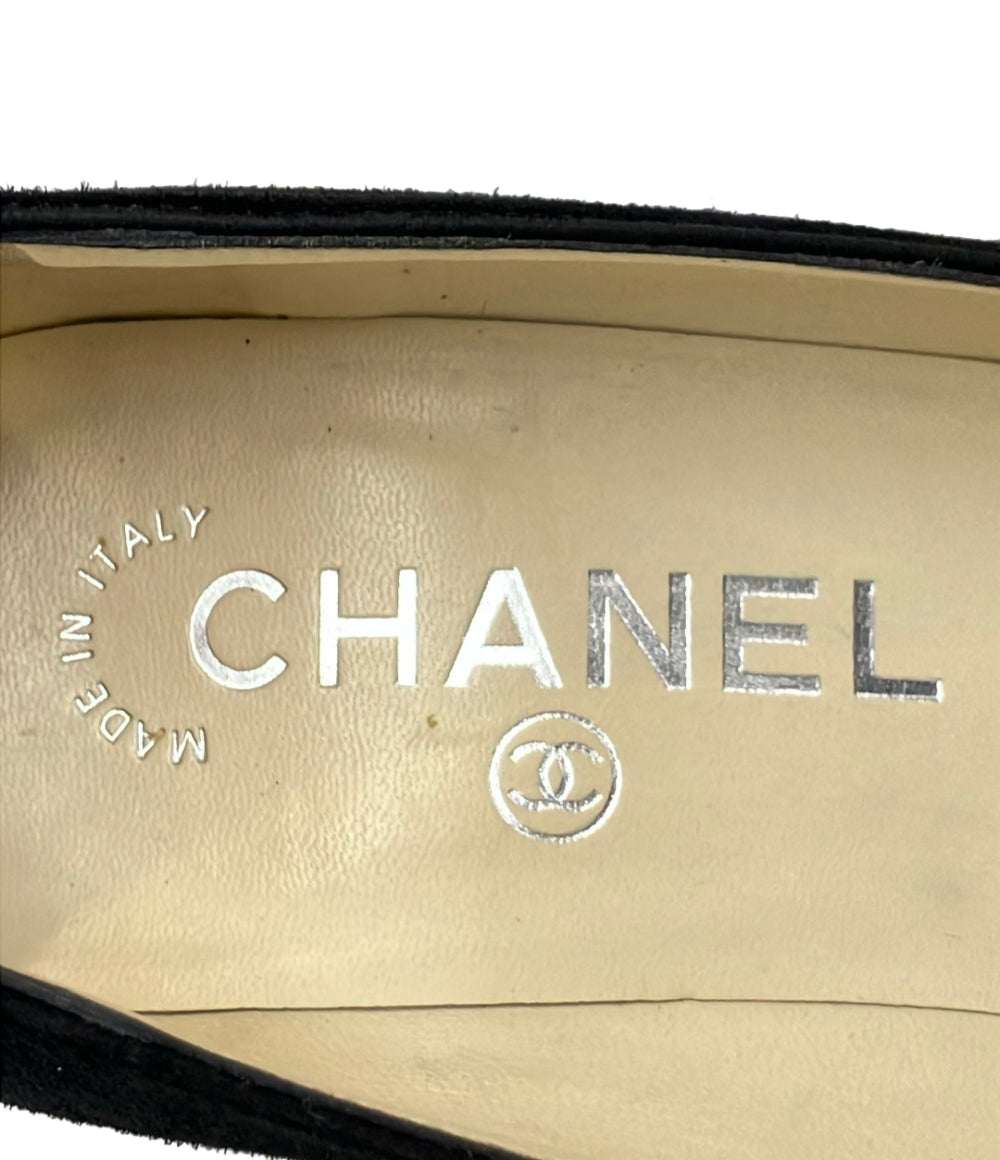 CHANEL ウェッジソール エスパドリーユ パンプス レディース SIZE 35 C シャネル