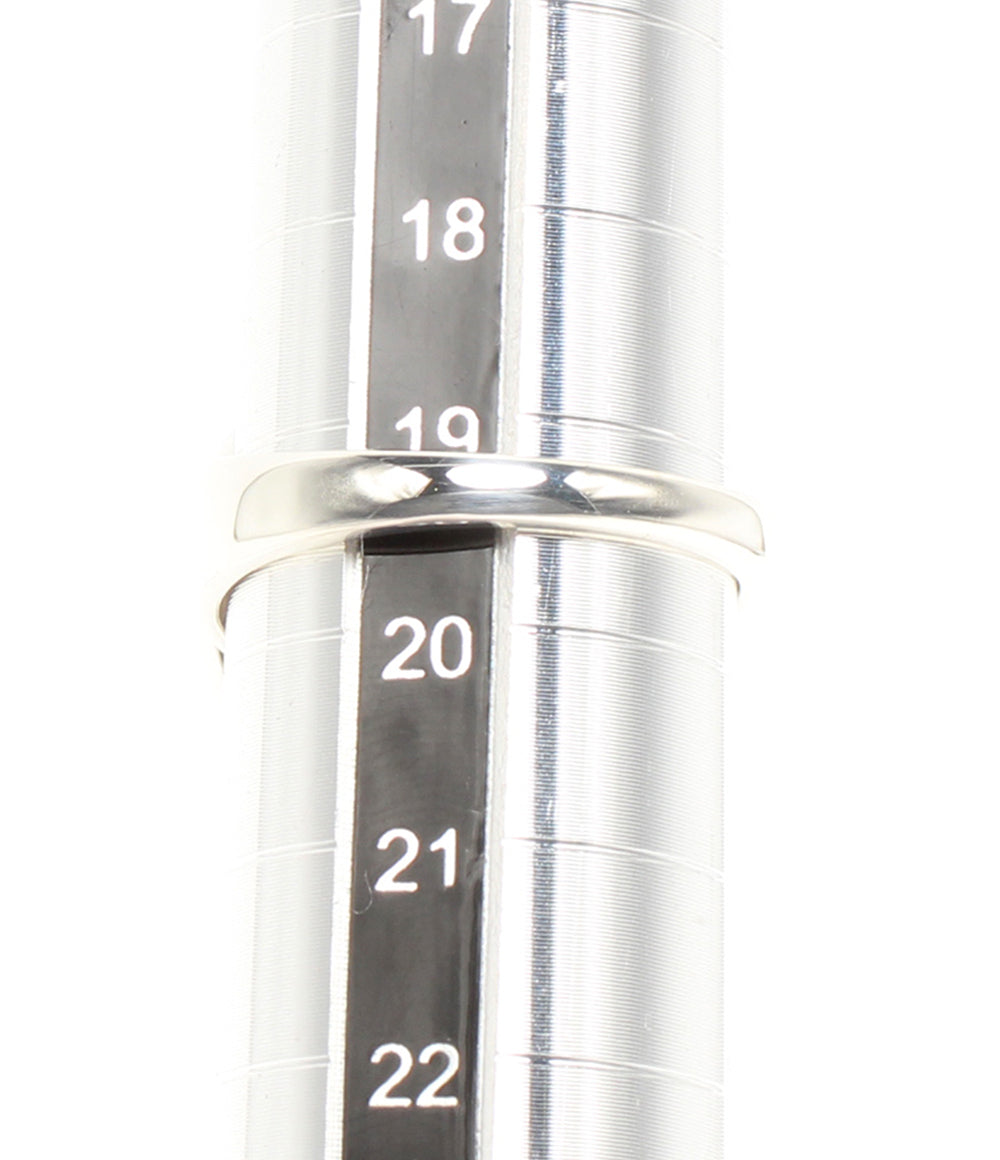 美品 Georg Jensen リング 指輪 SV925 46B ヘマタイト レディース SIZE 19号 ジョージジェンセン