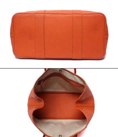 HERMES トートバッグ □R刻印 シルバー金具 ガーデンパーティPM エルメス