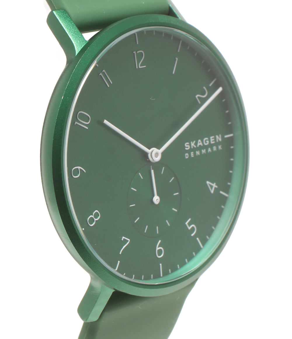 美品 SKAGEN 腕時計 アーレンクルール クオーツ グリーン SKW6545 レディース メンズ スカーゲン