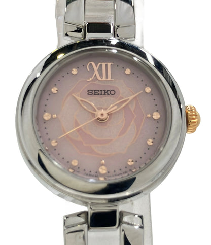 SEIKO 腕時計 ソーラー ピンク V117-0CT0 レディース セイコー