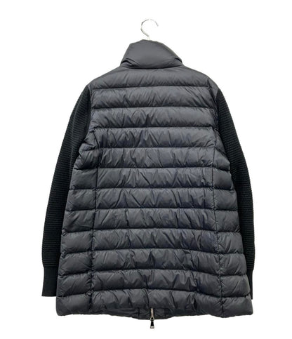MONCLER ニット切替ダウンジャケット D20939490500 レディース SIZE S モンクレール