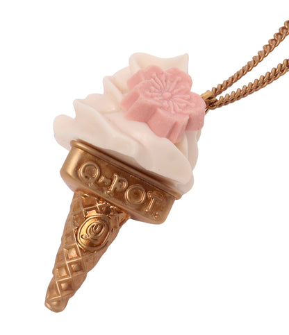 Q-pot ネックレス ソフトクリームモチーフ アイスクリームモチーフ 2点セット レディース キューポット