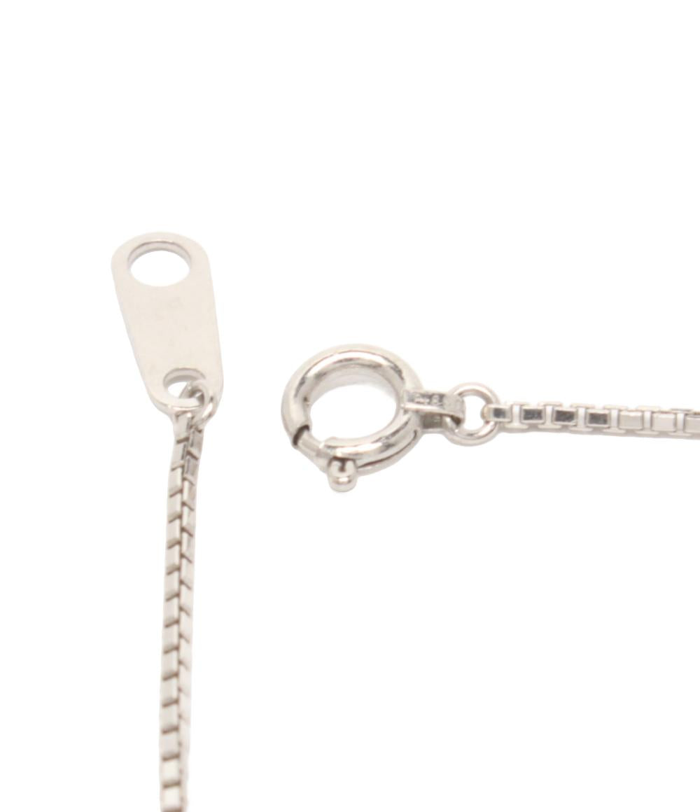 美品 ネックレス Pt900 Pt850 アクアマリン 0.19ct