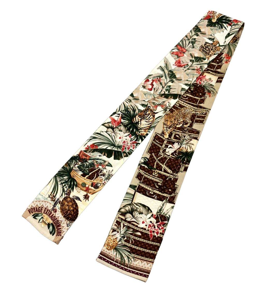 LOUIS VUITTON スカーフ シルク100% バンドー ヴォワイヤージュ エクストラ オルディネール M73855 レディース ルイ・ヴィトン