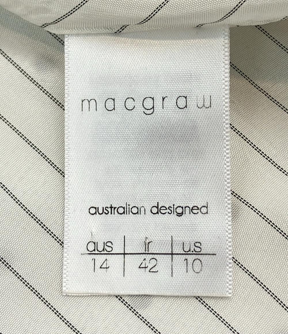 macgraw 半袖 パフスリーブドットブラウス レディース SIZE 42 (L) マックグロー