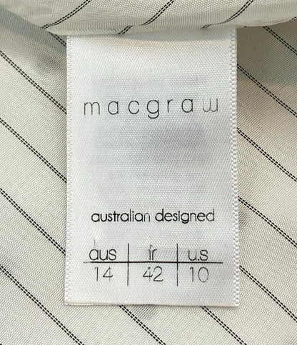 macgraw 半袖 パフスリーブドットブラウス レディース SIZE 42 (L) マックグロー