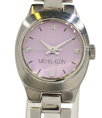 MICHEL KLEIN 腕時計 セイコー クオーツ ピンク Y151-0AE0 レディース ミッシェルクラン