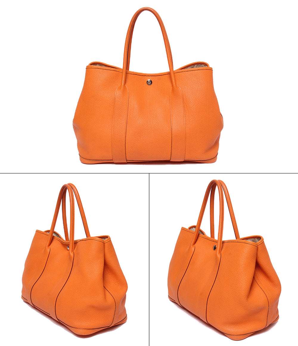 HERMES トートバッグ シルバー金具 ▢P刻印 ガーデンパーティー MM