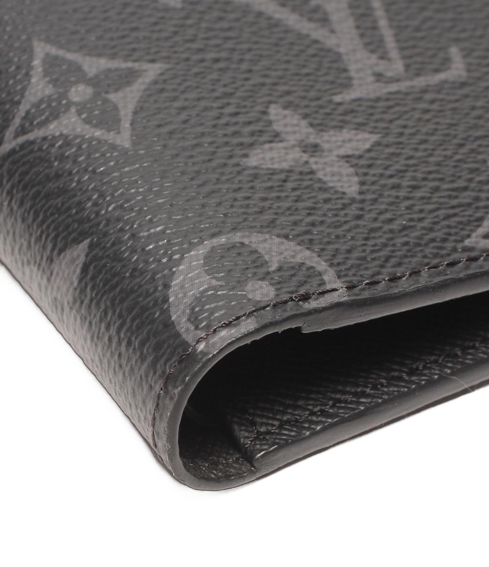 美品 LOUIS VUITTON 二つ折り財布 ポルトフォイユ･ミュルティプル モノグラムエクリプス M61695 メンズ ルイ・ヴィトン