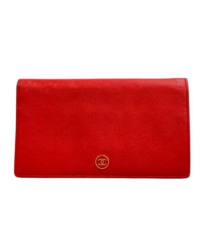 CHANEL 長財布 ゴールド金具 キャビアスキン レディース シャネル