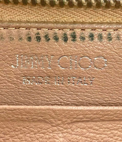 Jimmy Choo ラウンドファスナー長財布 レザー レディース ジミーチュウ
