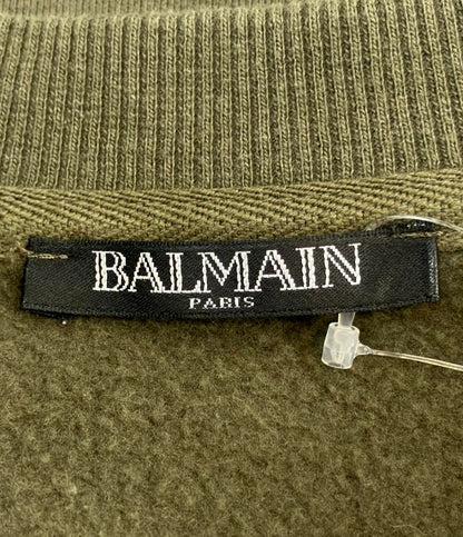 BALMAIN ジップ バイカー スウェット メンズ SIZE S バルマン