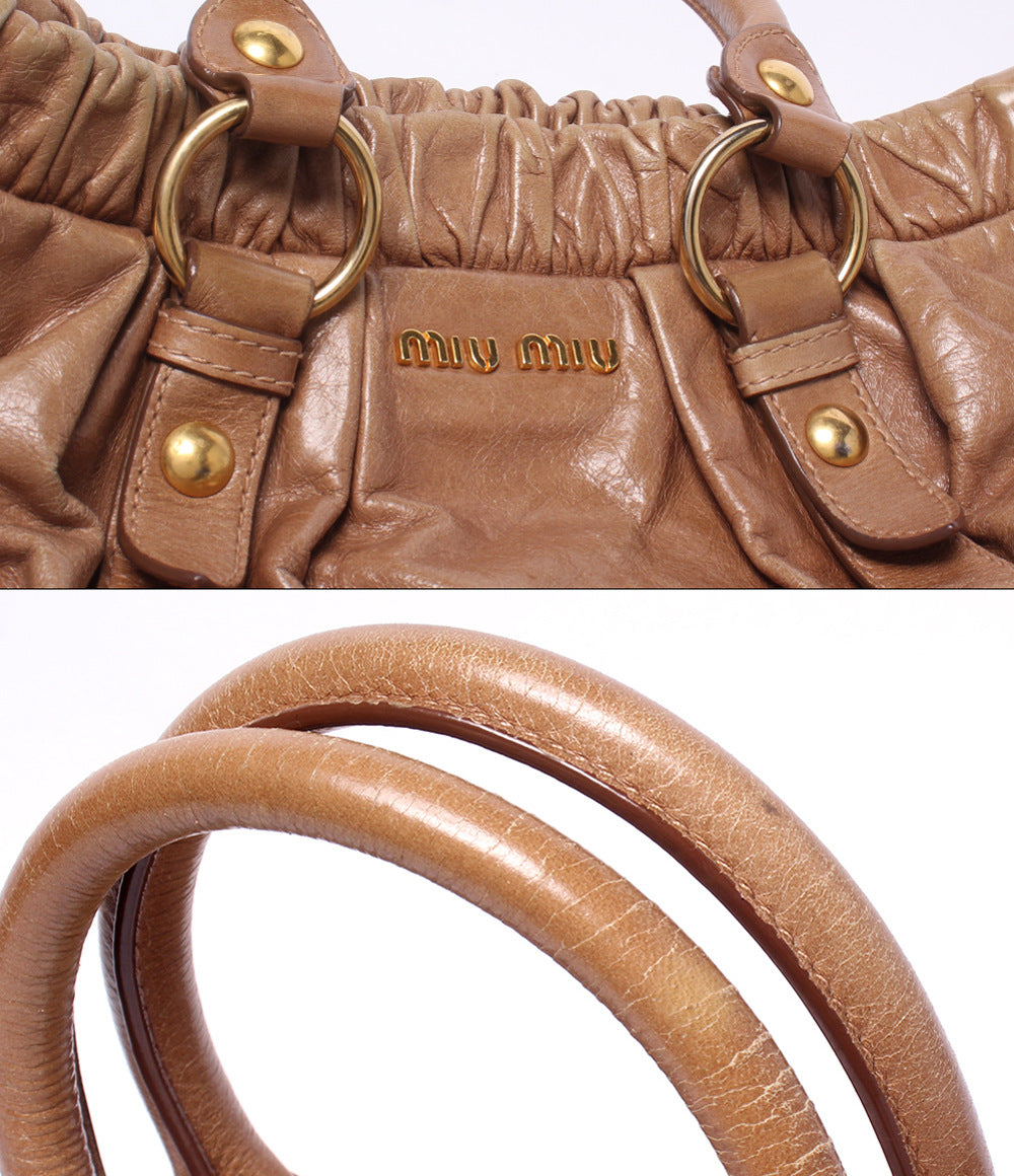MIUMIU 2WAY ハンドバッグ ショルダーバッグ 斜め掛け ヴィッテロ リュクス RT0383 レディース ミュウミュウ
