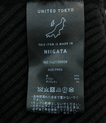 ユナイテッドトウキョウ 長袖ニット ショートニット ジップアップ レディース SIZE F (M) UNITED TOKYO