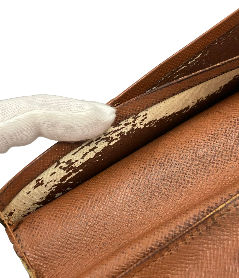 訳あり LOUIS VUITTON 長財布 ポルト バルール カルト クレディ モノグラム M61823 メンズ レディース ルイ・ヴィトン
