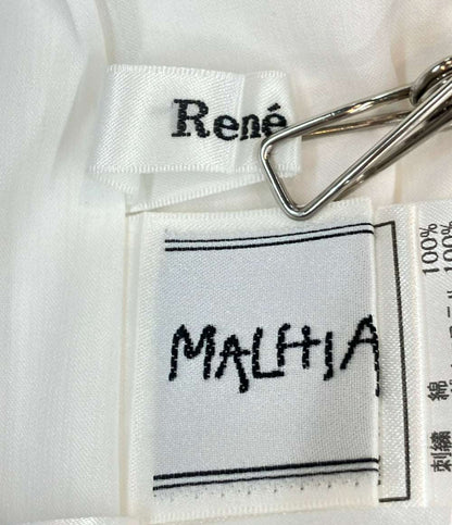 Rene ノースリーブワンピース レース 裾パール タグ付き 6016600 レディース SIZE 34 (S) ルネ